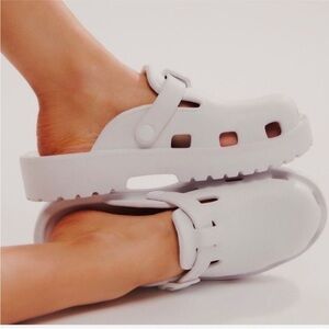 Free People Karlie Buckle Clogs in white 8